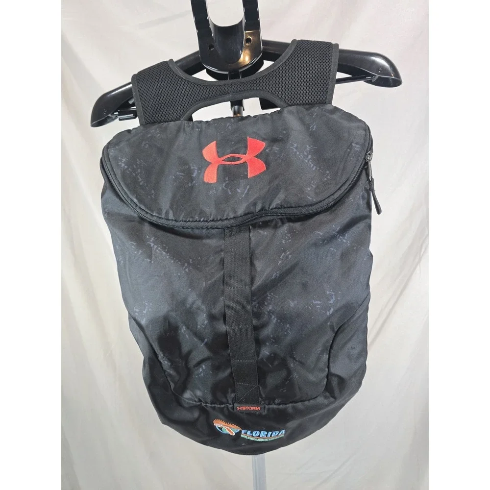black Under‎ Armour Storm backpack featuring the Florida High School Athletic...